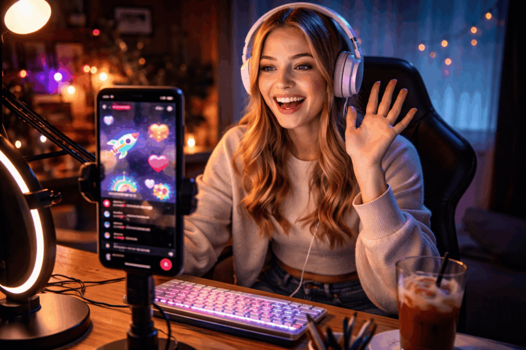 Dlaczego widzowie wysyłają gifty na TikTok Live? Psychologia uwagi, mechanizmy grywalizacji i nowa droga do internetowej kariery